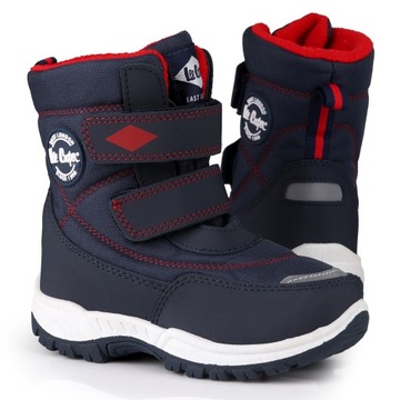 Buty, śniegowce zimowe, dziecięce Lee Cooper Navy OCIEPLANE KOŻUSZEK POLAR