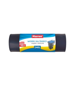 Worki na śmieci uniwersalne Master 240l 10 szt.