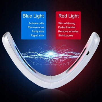 Лента V Line Подтяжка лица Ремень Синий Красный LED Photon