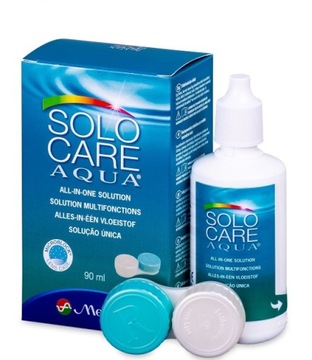 PŁYN DO SOCZEWEK SOLO CARE AQUA 90 ml +POJEMNICZEK