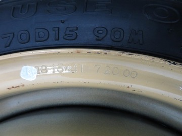 KOLO DOJEZDOVÉ 15'' TOYOTA YARIS 4X100