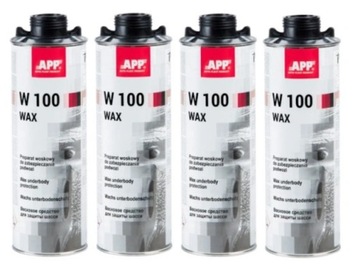 4 x APP W100 WAX WOSK DO ZABEZPIECZENIA PODWOZIA 4L