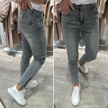 damskie spodnie jeans BY O LA LA 40 L