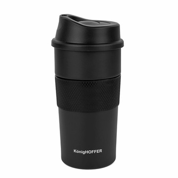 Туристическая ТЕРМАЛЬНАЯ КОФЕЙНАЯ КРУЖКА ЧАЙНЫЙ термос Elliot 440мл ЧЕРНЫЙ