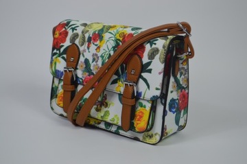 ЖЕНСКАЯ СУМКА НА ПЛЕЧЕ, ЦВЕТОЧНЫЙ МОТИВ