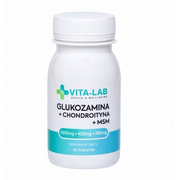 VITA-LAB GLUKOZAMINA CHONDROITYNA MSM na stawy 90