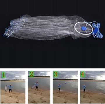 РЫБОЛОВНАЯ СЕТЬ ПРОФЕССИОНАЛЬНАЯ ЛОВУШКА ДЛЯ РЫБЫ 2,4 м