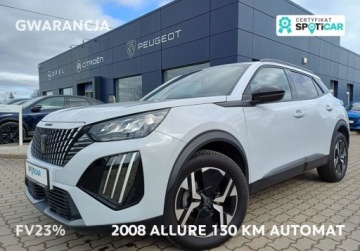 Peugeot 2008 II SUV 1.2 PureTech 130KM 2023 Peugeot 2008 35 Allure 130 KM Automat GWARANCJA FV23 1.2 Benzyna