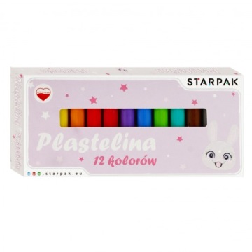 Пластилін 12 кольорів Rabbit STARPAK 536771
