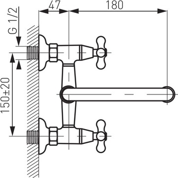 НАСТЕННАЯ РАКОВИНА FERRO RETRO FATTER XR3