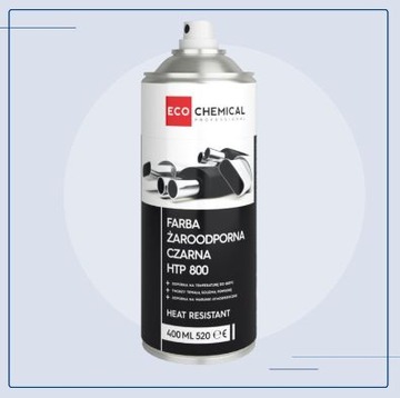 ТЕРМОСТОЙКАЯ МАТОВАЯ ЧЕРНАЯ КРАСКА ДЛЯ КАМИНА И ГРИЛЯ 400мл