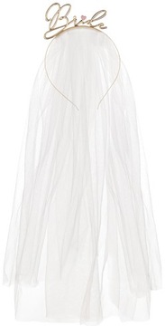 ПОВЯДКА НА ГОЛОВУ НЕВЕСТЫ С ВУАЛЬЮ, белый