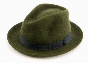 $165 Hickey Freeman Fedora Kapelusz r. M Wełna USA