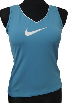 T SHIRT TOP DAMSKI NIKE M FIT DRY BŁĘKITNA SPORT