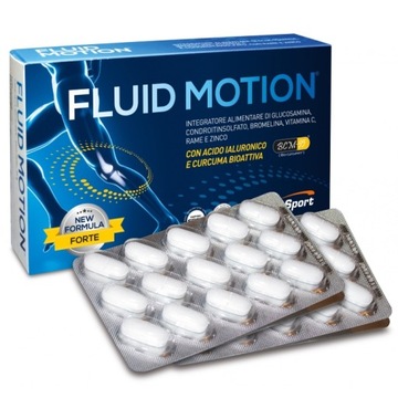 FLUID MOTION GLUKOZAMINA ODBUDOWA CHRZĄSTKI MAZI STAWOWEJ KAPSUŁKI 30sztuk