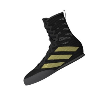 Боксерские кроссовки ADIDAS BOX HOG 4, черно-золотые
