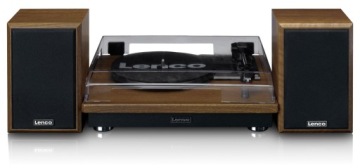 Проигрыватель с колонками LENCO LS-100WD коричневый