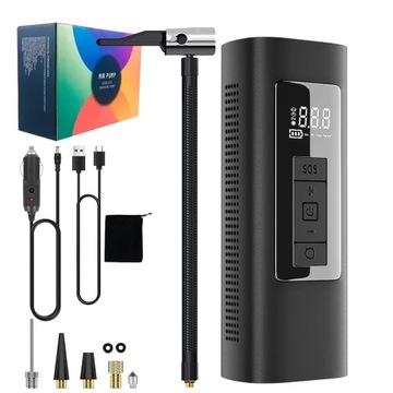 POMPKA ELEKTRYCZNA PRZENOŚNA DO ROWERU ROWEROWA 6000mAh
