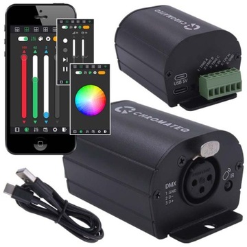 STEROWNIK DMX INTERFEJS CHROMATEQ CLUB 128 MAC WIN