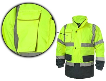 УТЕПЛЕННАЯ ЗИМНЯЯ СВЕТООТРАЖАЮЩАЯ РАБОЧАЯ КУРТКА XXL