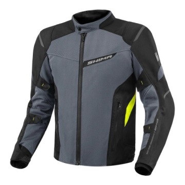 SHIMA RUSH 2.0 VENTED FLUO текстильная куртка серый желтый флуо черный GRATISES