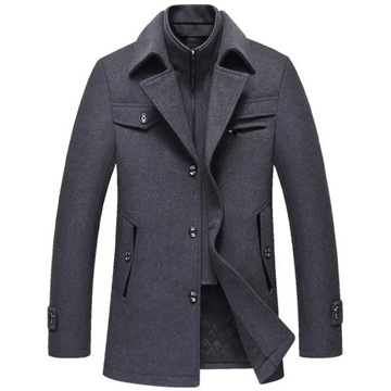 2023 Fashion Autumn and Winter New Men's Wool Coat
