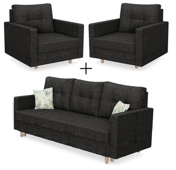 Zestaw wypoczynkowy WOLF 3+1+1 Sofa Kanapa Fotel