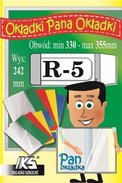 OKŁADKA REGULOWANA DO KSIĄŻEK DLA KLAS 4-8 SZKOŁY PODSTAWOWEJ I LICEUM R5