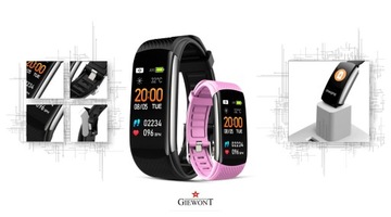 SMARTBAND SMARTWATCH ШАГИ SMS ЧСС + ГРАВИРОВКА + ДОПОЛНИТЕЛЬНЫЙ РЕМЕНЬ