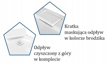 ДУШЕВОЙ ПОДДОН ПОЛЬСКИЙ С ЭФФЕКТОМ КАМНЯ 120x80 ЧЕРНЫЙ СИФОН