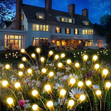 4x солнечные светлячки, садовые лампы 10LED