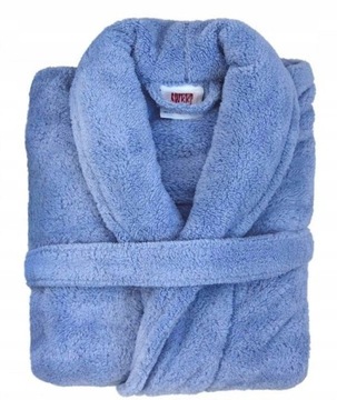 SZLAFROK MĘSKI DAMSKI UNISEX ANDROPOL ELEGANCKI DŁUGI CIEPŁY MIĘKKI S