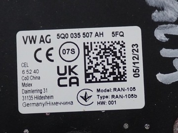 ДИСПЛЕЙ РАДИО НАВИГАЦИИ NAVI 57A035816 655919606A SKODA SCALA 24R