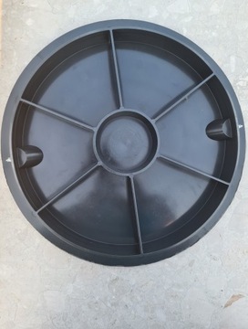 POKRYWA CZARNA WŁAZ DEKIEL RURY STUDNI 1,5T CZARNY 400 mm