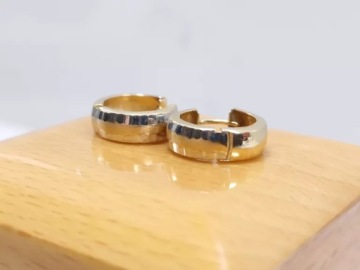 МИЛЫЕ ЗОЛОТЫЕ СЕРЬГИ-ТУФЛИ P585 2.17G