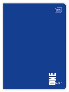 Zeszyt INTERDRUK A5-80 KRATKA - One Color - NIEBIESKI