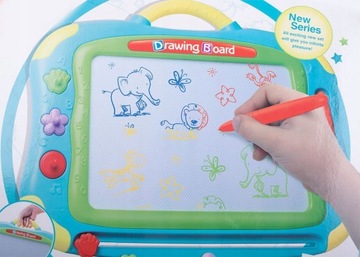 БОЛЬШАЯ ДОСКА ДЛЯ РИСОВАНИЯ И РАСКРАСКИ С МАРКАМИ