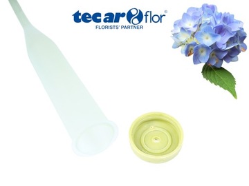 5x FIOLKA Z GUMKĄ DO ŻYWYCH KWIATÓW ROŚLIN 18 cm