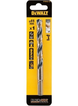 Wiertło do metalu BLACK GOLD 11.5mm Dewalt