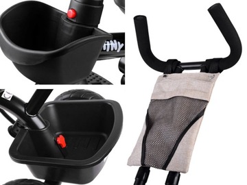 Детский трехколесный велосипед Tiny Bike 3в1 с навесом ROTATED 360 SP0650