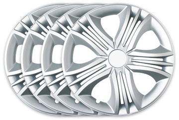 Kołpaki 15 cali Fun Silver srebrne zestaw 4szt uniwersalne na felgi