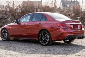 ЗАДНИЙ ДИФФУЗОР MERCEDES C-CLASS W205 PDC AMG STYLE