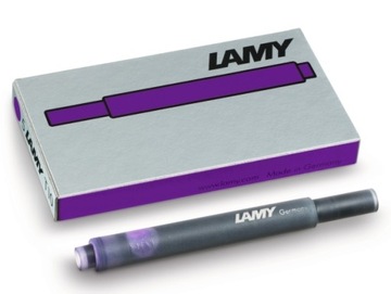 NABOJE FIOLETOWE do piór LAMY 5 SZT.