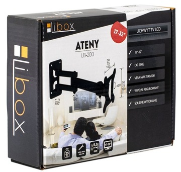 ПОДВЕСКА ДЛЯ ТВ КРЕПЛЕНИЕ ДЛЯ ЖК-ТЕЛЕВИЗОРА 17-32 ПОВОРОТНОЕ