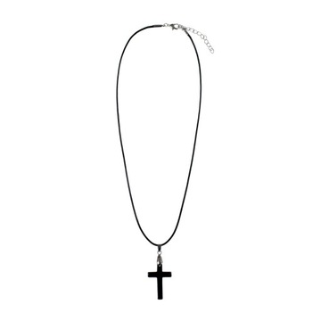 Колье - крестик из гематита