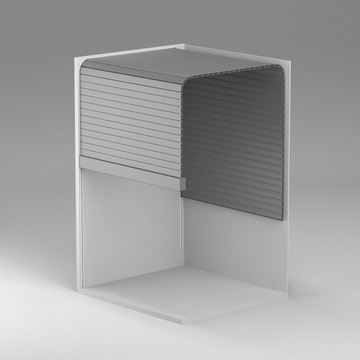 Матовая мебельная штора Rehau BLACK на заказ.