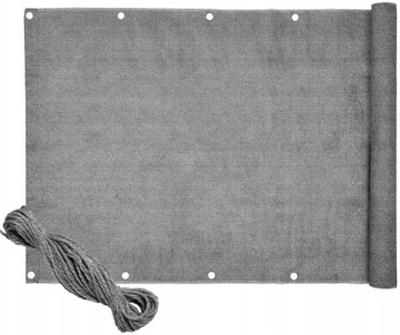 ЗАБОР ДЛЯ БАЛКОНА ПЭ КОВРИК ДЛЯ ЗАБОРА ДЛЯ ТЕРРАСЫ СЕРЫЙ 80x400