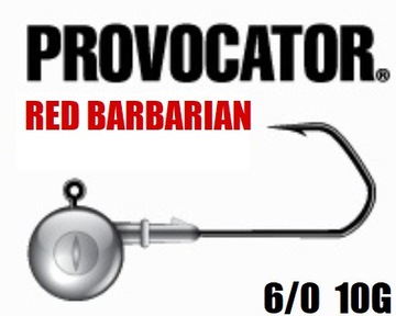 PROVOCATOR RED BARBARIAN hak 6/0 waga 10g op 3 szt