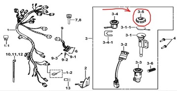 КРЫШКА ТОПЛИВОГО ЗАЛИВА + 2 ключа Quad ATV TGB AVENGER 400cc OEM!