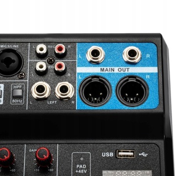 5-КАНАЛЬНЫЙ АУДИОМИКШЕР USB BLUETOOTH DJ CHANNEL M/5